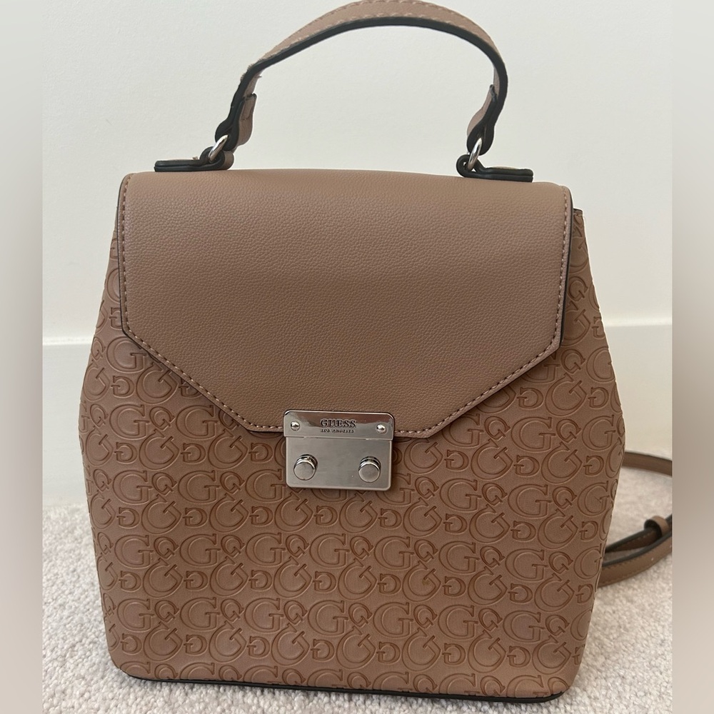 GUESS leather backpack